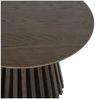 Couchtisch Gobens Ø60 cm Dunkelbraun - Moderner Sofatisch mit zentralem Standfuß Bild 5