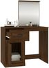 vidaXL Schminktisch mit Spiegel Braun Eichen-Optik 90x50x132,5 cm 816767 Bild 5