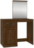 vidaXL Schminktisch mit Spiegel Braun Eichen-Optik 90x50x132,5 cm 816767 Bild 2