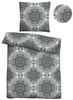 Traumhaft schlafen - Castell - Markenbettwäsche Baumwoll Renforce Bettwäsche 0040753 ORNAMENT, steingrau, 1x 135x200 cm + 1x 80x80 cm Bild 4