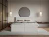 Selsey 'Softie' Boxspringbett 180x200 cm mit Topper und Stauraum, Chenille, Hellgrau Bild 2