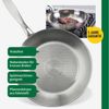 Chefkoch trifft Fackelmann Pfannen-Set 2er-Set Edelstahl Ø 28 & 24cm, Induktionsgeeignet, Spülmaschinenfest Bild 3