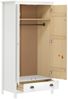 vidaXL Kleiderschrank mit 2 Türen Hill Range Weiß 89 x 50 x 170 cm Kiefer [288948] Bild 3