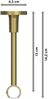 Gardinenstangen-Set Sonette Elanto 320 cm (geteilt in 2 x 160 cm), 1-läufig, 20 mm Ø Messing-Optik Bild 2