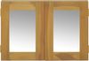 vidaXL Spiegelschrank 60x10x40 cm Massivholz Teak 338242 Bild 2