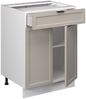 Küchenunterschrank Fame-Line GrauBeige 60 cm mit Schublade, AP Marmor Vicco Bild 4