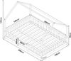 Hausbett Sisimiut 140x200 cm Holzfarben [en. casa] Bild 3