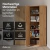 Bellamio 'Apol' Eckschrank, Eichenoptik, 176x63x63 cm, Mehrzweckschrank mit 5 Fächern, inkl. 2 verstellbaren Einlegeböden Bild 5