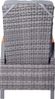 Gartensessel Keramo Teak, Rattan, Grau, Schwarz, 75 x 110 x 58 cm Bild 3