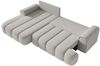 Selsey 'Dandelino' Ecksofa mit Schlaffunktion, Stauraum und Bouclé-Bezug, hellgrau, links, 80 x 275 x 168 cm Bild 4