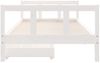 vidaXL Kinderbett mit Schubladen Weiß 90x200 cm Massivholz Kiefer 834409 Bild 5