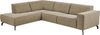 Places of Style Ecksofa Lorcan, Breite 275 cm, weiches Sitzgefühl, mit schwarzen Metallfüßen, Lederoptik und in weichem Strukturstoff Bild 4