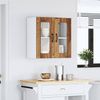 vidaXL Küchen-Hängeschrank mit Glastür Lucca Altholz-Optik Holzwerkstoff 853915 Bild 3