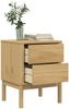 vidaXL Nachttisch Wachsbraun 45x39x57 cm Massivholz Kiefer 374002 Bild 4