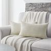 Topfinel Kissenbezug 40x60 2er Set Creme Kordsamt gestreiftes Muster Bild 4