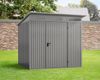 Hörmann Ecostar Metall-Gerätehaus Trend mit Pultdach Typ 2, 238x238 cm , graualuminium, 5,7 m²,1-flüglige Tür Bild 2