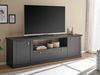 TV-Lowboard Filmore in schwarz matt Landhaus 205 x 62 cm Bild 5