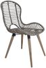 vidaXL Esszimmerstühle 2 Stk. Braun Natürliches Rattan 246853 Bild 3