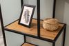 riess-ambiente Standregal SLIM LINE 185cm natur / schwarz, Einzelartikel 1-tlg, Wohnzimmer · Wildeiche-Design · Metall · mit Ablage · Industrial Bild 4