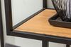 riess-ambiente Standregal SLIM LINE 185cm natur / schwarz, Einzelartikel 1-tlg, Wohnzimmer · Wildeiche-Design · Metall · mit Ablage · Industrial Bild 3