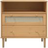 vidaXL Sideboard SENJA Rattan-Optik Braun 80x40x80 cm Kiefernholz 358019 Bild 5