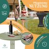 KESSER® Gastro Stehtisch klappbar - Gastronomie Bistrotisch rund - Wetterbeständiger Klapptisch Gartentisch - Runder Partytisch - Hitzebeständig - Stabil und sicher Ø 60 cm, 2er Set, Olive Grün Bild 3