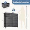 DUMOS Schubkastenkommode Kommode mit 9 Schubladen Stoffkommode mit Stabilem Stahlrahmen, 9 Schubladen Bild 3