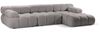 Micadoni Modulares Ecksofa Bellis 4-Sitzer Rechts Boucle Rolf Hellgrau Bild 2