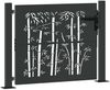 vidaXL Gartentor Schwarz 110 x 105 cm Pulverbeschichteter Stahl 42015894 Bild 4