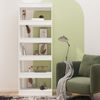 vidaXL Bücherregal/Raumteiler Weiß 60x30x166 cm Holzwerkstoff 811673 Bild 3