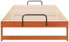 vidaXL Bettrahmen Braun 100 x 200 cm Massives Kiefernholz 873144 Bild 5