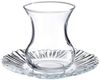 Pasabahce 95961-12-TLG Türkisches Teeglas-Set Aurora, 6 Teegläser und 6 Untersetzer (Kristall-Design) Bild 5