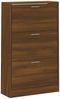 vidaXL Schuhschrank Braun Eichen-Optik 63x24x103 cm Holzwerkstoff 342557 Bild 3