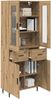 vidaXL Highboard mit Schubladen 2 pcs Artisan-Eiche Holzwerkstoff 3416024 Bild 3