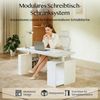 FLEXISPOT Schreibtisch Elektrischer Höhenverstellbarer Schreibtisch mit Bein-Schrank Set (2 Motoren,höhenverstellbar 70–119 cm,4 Speicherhöhen, 25 mm Tischplatte, mit Stauraum & Kabelmanagement), leise Bild 2