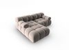 Micadoni Modulares Ecksofa Bellis 3-Sitzer Links Samt Bluvel Cappuccino Bild 3