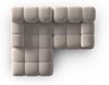 Micadoni Modulares Ecksofa Bellis 3-Sitzer Links Samt Bluvel Cappuccino Bild 5