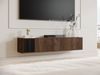 TV-Lowboard Poksin 150 (Farbe: Nuss Warmia / Schwarz) Bild 2