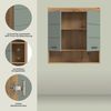INOSIGN Hängeschrank Siena, Breite 74cm, 2 Türen, 1 offenes Fächer, MDF-Front in verschiedenen Farben erhältlich, Badmöbel, Badschrank, Schrank, Bad Bild 3