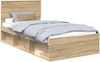 vidaXL Bettrahmen Sonoma 100 x 200 cm Massives Kiefernholz 3410638 Bild 2