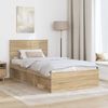vidaXL Bettrahmen Sonoma 100 x 200 cm Massives Kiefernholz 3410638 Bild 3