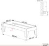 Holzbett (Fichte) "Rosi" 90 x 220 cm 58 cm ohne Kopfteil Massivholzbett Bett Bild 5