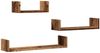 vidaXL Wandregale 3 Stk. Altholz-Optik Holzwerkstoff 855792 Bild 2