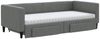 vidaXL Tagesbett Ausziehbar mit Schubladen Dunkelgrau 90x200 cm Stoff 3196633 Bild 3