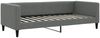 vidaXL Tagesbett Ausziehbar mit Schubladen Dunkelgrau 90x200 cm Stoff 3196633 Bild 4