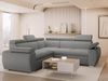 Ecksofa Boston Maxi mit Schlaffunktion, Bettkasten, Einstellbare Kopfstützen (Farbe: Aragon 90) Bild 2