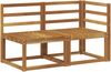 vidaXL Outdoor Mittel- und Ecksofa 2 Stück Natur Massivholz Akazie 900468 Bild 2