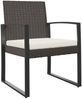 vidaXL Garten-Esszimmerstühle 2 Stk. Braun PP-Rattan 360204 Bild 2