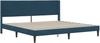 vidaXL Bettrahmen mit Kopfteil Blau 200 x 200 cm Samt 42027532 Bild 3