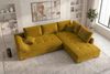Couch Mykonos L Form in Samtstoff - Cordstoff - gold - Rechts Bild 4
